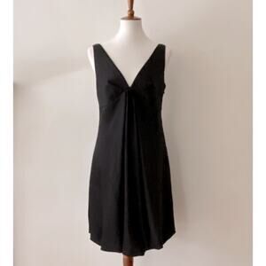 Calvin Klein Cocktail Dress 6 Homecoming Satin Little Black Dress LBD Y2K 6 Slip
